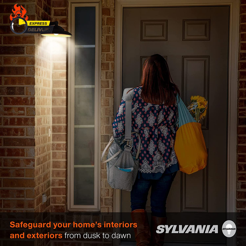 SYLVANIA Dusk to Dawn A19 LED Light Bulb with Auto On/Off Light Sensor, 60W=9W,  - Picture 5 of 12