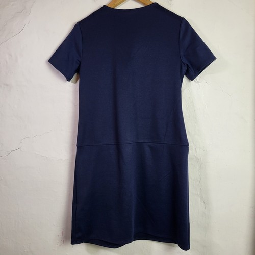 Vestido túnica Wallis para mujer UK12 azul marino ropa de oficina nuevo con etiquetas cremallera formal - Imagen 6 de 9