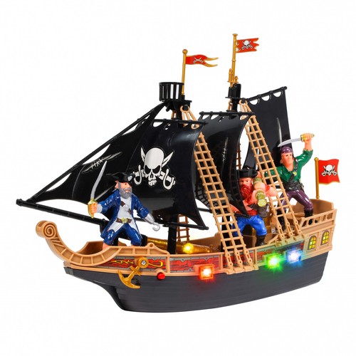 Kidplokio Piratenschiff Ozean Abenteuer Spielset Lichter Geräusche Actionfiguren schwarz - Bild 3 von 9