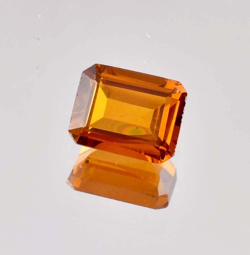 AAA 13 x 10 mm natürlicher zweifarbiger goldgelber Saphir 9,20 ct (GIT) zertifiziert - Bild 5 von 6