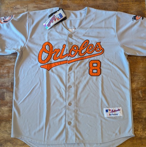 Camiseta deportiva gris para hombre Cal Ripken Jr. Baltimore Orioles parche de jubilación majestuoso nueva con etiquetas - Imagen 1 de 7