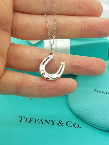 Tiffany & Co. Rare Lucky Horseshoe Horse Shoe Pendant 18" Silver Necklace - Picture 10 of 10