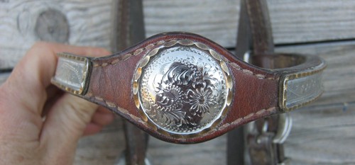 Vintage Browband Silver Show Headstall 30228 - Picture 2 of 6