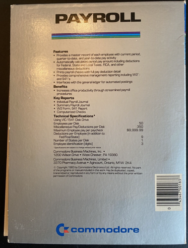 Vintage *v1 nur Handbücher* für Commodore 64 Software: Aktien zahlbar, Recbl, Gehaltsabrechnung - Bild 12 von 12