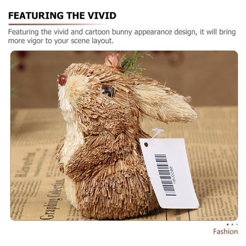 Exquisite Premium Rustic Decorative Lifelike Bunny Decor Gift Option Home Decor - Picture 4 of 12