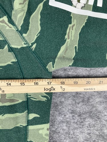 Air Jordan City of Flight Boys Large Green Camo Hoodie Front Pocket Long Sleeve - Picture 4 of 9
