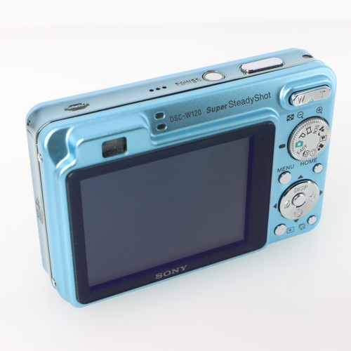 [Top Mint] Rare color Sony Cyber-shot DSC-W120 Blue 7.2MP Digital Camera Japan - Afbeelding 8 van 23