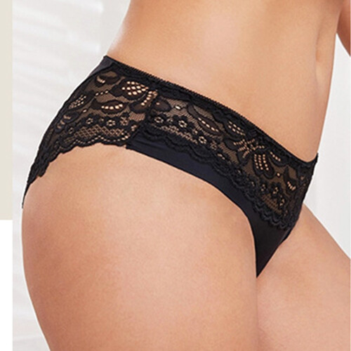 Lotto 5 confezioni mutandine donna sexy slip senza cuciture pizzo trasparente intimo donna lingerie - Foto 1 di 17