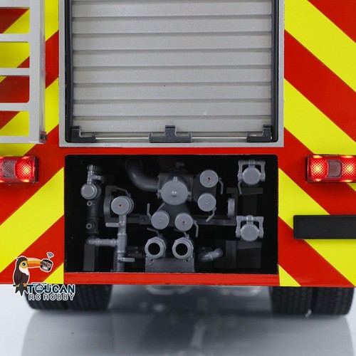 1/14 Metal Axles Remote Control 4*4 Fire Fighting Vehicle 2Speed Car Model Sound - Picture 9 of 12
