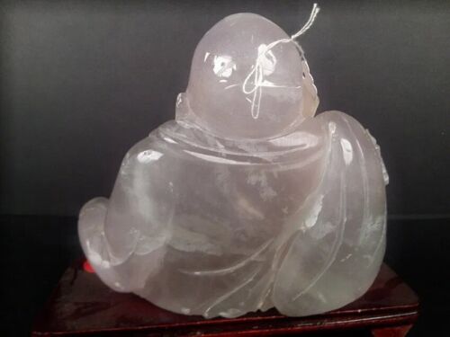Chinese Carved Amethyst Happy Buddha Sitting - Picture 2 of 4