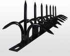 Shinobi Gaeshi H130 Dual Bladed Black Security Spikes Fence Steel Made in Japan