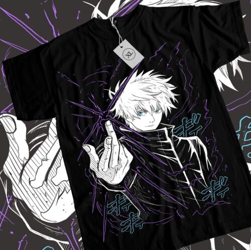 Gojo Satoru T-Shirt Megumi Itadori Yuji Jujutsu Kaisen Sukuna Anime Tee alle Größen - Bild 1 von 3