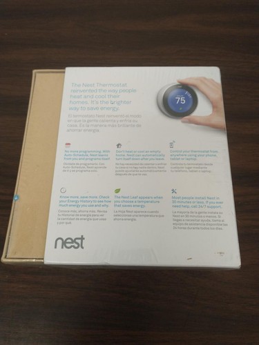 Google Nest 3. Gen Smart Learning Thermostat - Edelstahl (T30 (AP1133984) - Bild 3 von 5