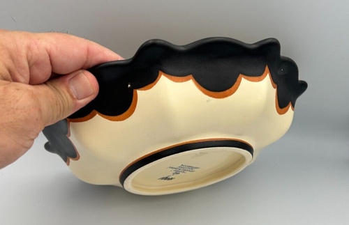 Flora Keramick Gouda Planteel Holland Handwerk Floral Bowl - Picture 6 of 13