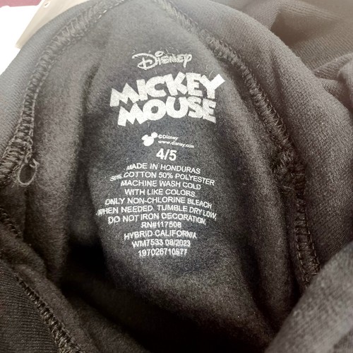 Disney Mickey Mouse Boys Black Christmas Hoodie Sweatshirt-4/5 - Picture 4 of 4
