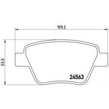BREMBO Bremsbelagsatz Scheibenbremse hinten für VW Touran 2.0 TDI 16V 1.9