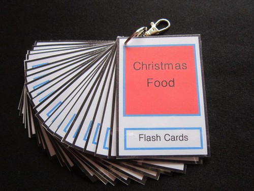 Tarjetas fotográficas de comida navideña - PECS/autismo/tabla de elección/demencia/pérdida del habla - Imagen 55 de 59