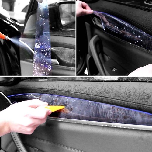 Película de protección de pintura transparente precortada para prevenir arañazos interiores para Ford Fusion 18+ - Imagen 4 de 8