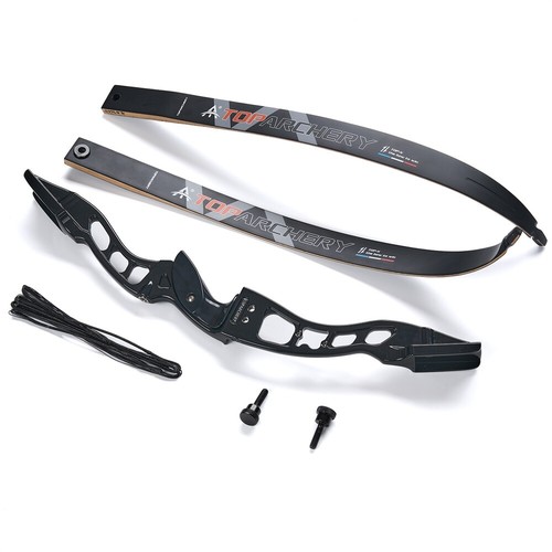 Arco elevador de aluminio 66" tiro con arco recurvo 20-40 lb práctica de objetivos de caza - Imagen 7 de 64