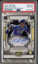2023 Tier One Break Out Autograph Drew Waters Auto #BOADW PSA 10 GEM MINT POP 2