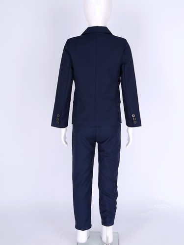 Suits for Kids Boys Slim Fit Suit 3 Piece with Blazer Pants and Bow Tie Outfits - Picture 8 of 71