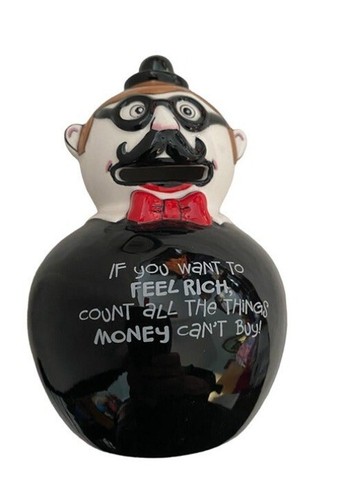 Fun Banks Gag Gift White Elephant 5" Sagging Feel Rich - Picture 4 of 5