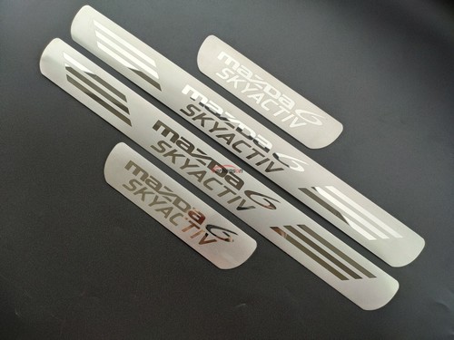 For Mazda 6 Accessories Stainless Steel Door Sill Protector Scuff Plate 14-2019 - Picture 7 of 13