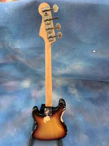 1971 Fender Jazz Bass Super Rare Original Sunburst over White - Picture 4 of 8