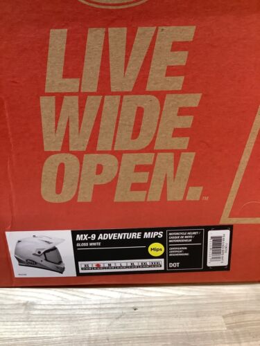 NEW Bell MX-9 Adventure Mips Motorcycle Helmet (Gloss White) - SMALL - Bild 4 von 4