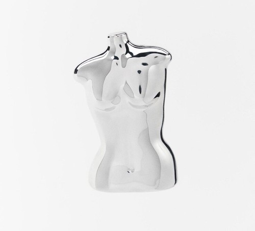 ZARA WOMAN SS24 BUST BROOCH SILVER 1856/058 NEW PIN FASTENING - Picture 2 of 4
