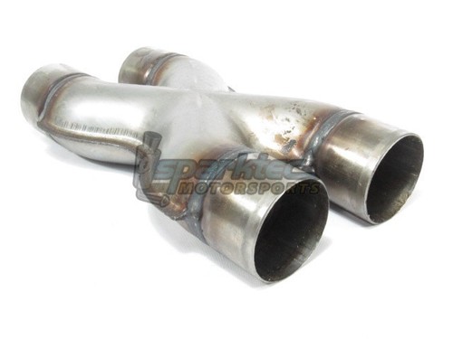 MagnaFlow Universal Tru-X Crossover Exhaust Pipe 2.5" Dual Inlet/Outlet 10791 - Picture 1 of 4
