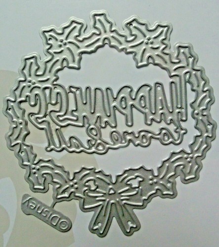 Happiness to All Wreath Disney Metal Cutting Die NIP - Picture 2 of 4