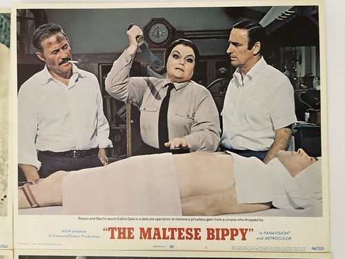 Rowan & Martin’s The Maltese Bippy 1969 Vintage Lobby Card Set w/ Julie Newmar - Picture 3 of 9