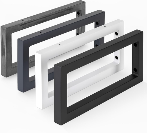 2X Supporti a Parete Nero per Lavabo, Staffe per Lavabo Di Design Robuste, Suppo - Foto 10 di 12