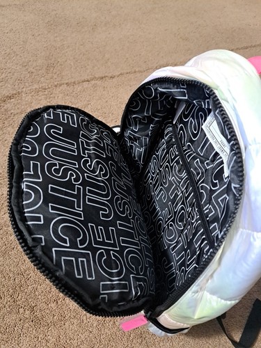 Justice Girls 17" 4-Piece Backpack- Lunch Bag-Mini Back Pack Coin-Keychain* - Picture 9 of 12