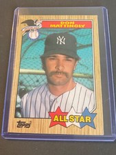 1987 Topps - All Star  #606 Don Mattingly. Multiple Errors🔥🔥Rare “Circles”