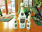 3 Empty Vtg Vandermint Liqueur Bottles + 2 New 10" Taper Candles Holland Design