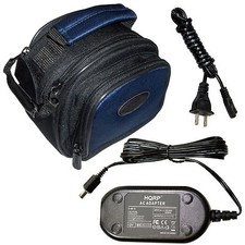 Accessory KIT HD Nylon Black Case  AC Adapter for JVC GR GZ Series Camcorders