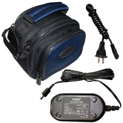 Accessory KIT (HD Nylon Black Case + AC Adapter) for JVC GR GZ Series Camcorders - Picture 1 of 12