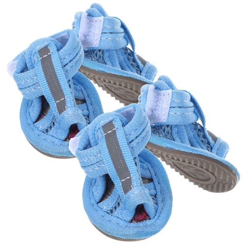4 Pcs Sneaker Boots Dog Shoes for Small Dogs Summer Water Proof Pet Sandals Man - Picture 9 of 12