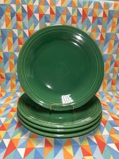 NEW 4 FIESTAWARE 10.5" JADE Green set lot DINNER PLATES FIESTA FREE SHIPPING