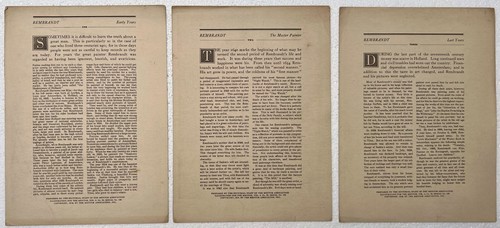 1916 The Mentor Magazine REMBRANDT Fine Arts Dec 1 - Serial No. 120 Vol 4 Nbr 20 - Picture 4 of 7