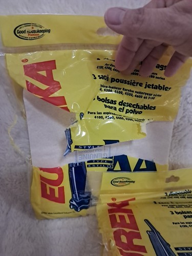 Good Housekeeping Eureka style AA Upright Vacuum Bags 3 Bags 58236A 15 Bags - Picture 5 of 5