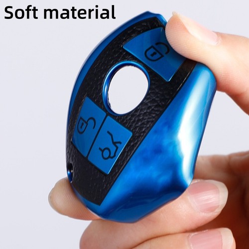 TPU For Mercedes Benz Smart Car Key Cover Case Shell Leather Fob Accessories - Bild 6 von 26
