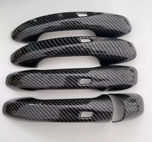 Carbon Fiber Door Handle Cover w Sensor For Mercedes-Benz C E S GLC GLE GLS AMG - Picture 4 of 5