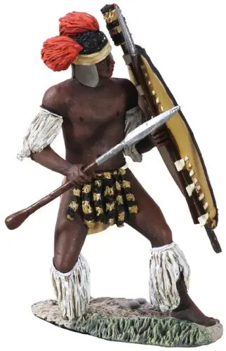 Britains Zulu War 20135 - Figurina in metallo Zulu uMbonambi Defending n.2 scala 1:30 - Foto 1 di 1