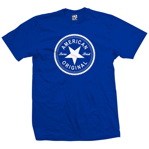 American Original Inverse T-Shirt | Born & Bred Made Raised in Mens Tee Shirt - Picture 6 of 31