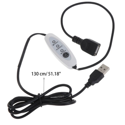 130cm USB Speed Governor Line Speed -Control Cable Cord 3-Gear Regulation - Photo 8/8