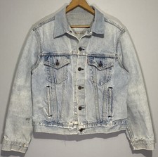 Vintage 80s Levi  s Denim Jacket Medium Type 3 Trucker Faded Distressed Levis