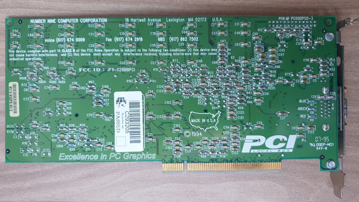 VGA Legacy MKIII - Number Nine Imagine 128 Series II